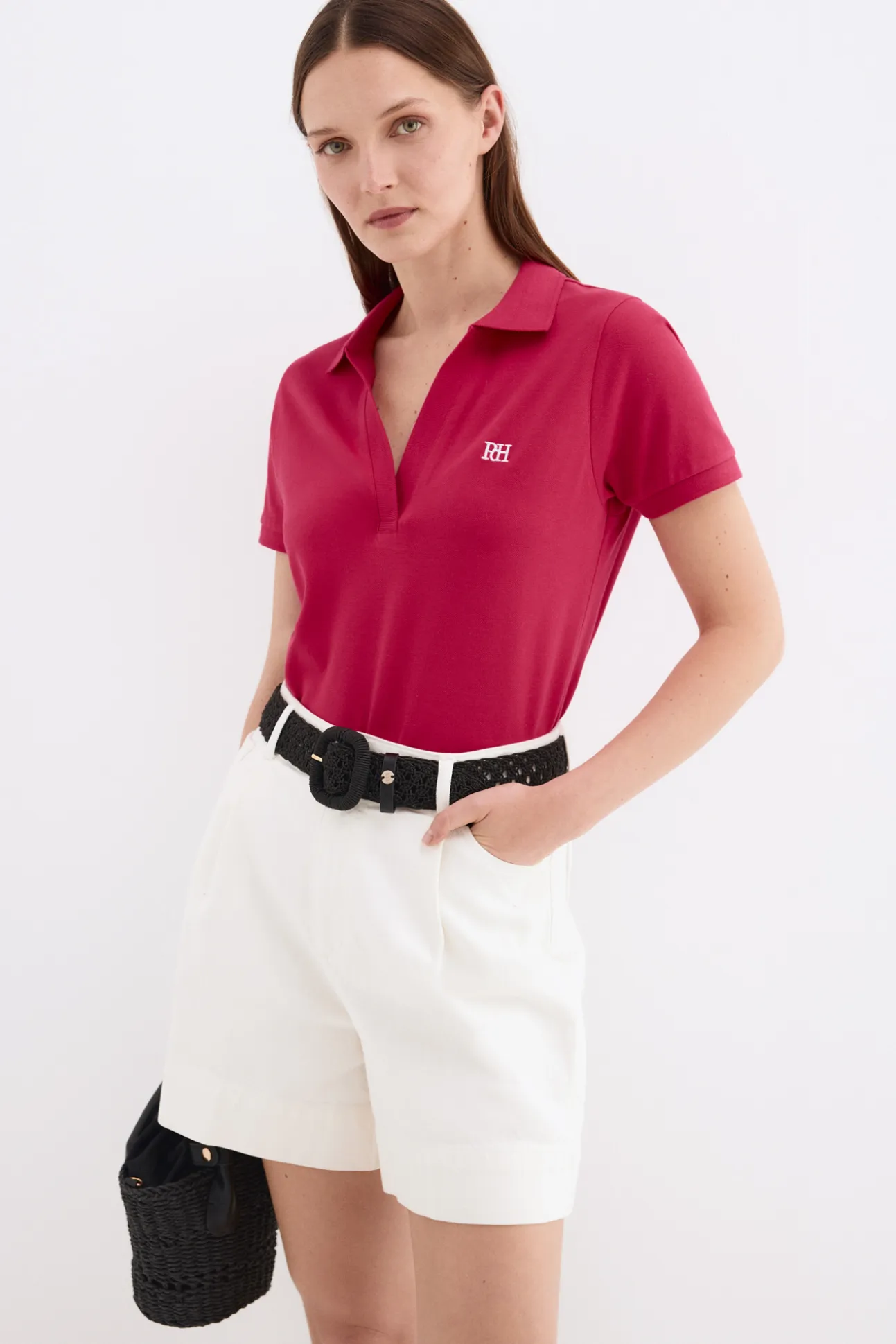 Polo manga corta cuello desmentido