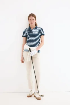Polo manga corta de rayas