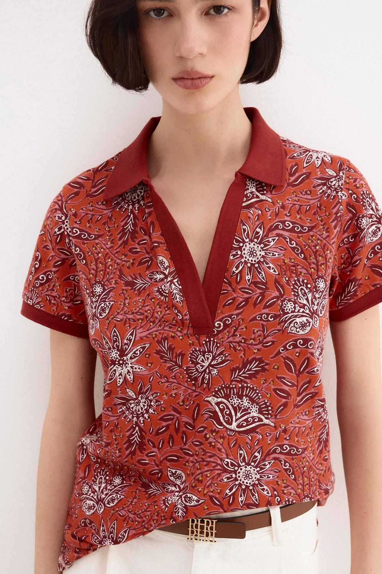 Polo manga corta estampado