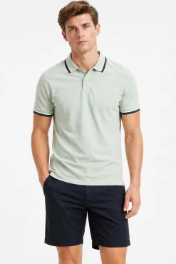 Polo manga corta piqué