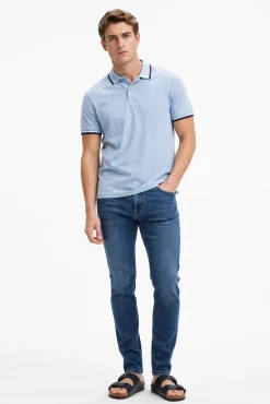 Polo manga corta piqué