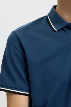 Polo manga corta piqué