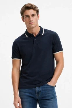 Polo manga corta piqué