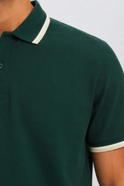 Polo manga corta piqué