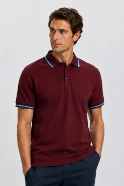 Polo manga corta piqué