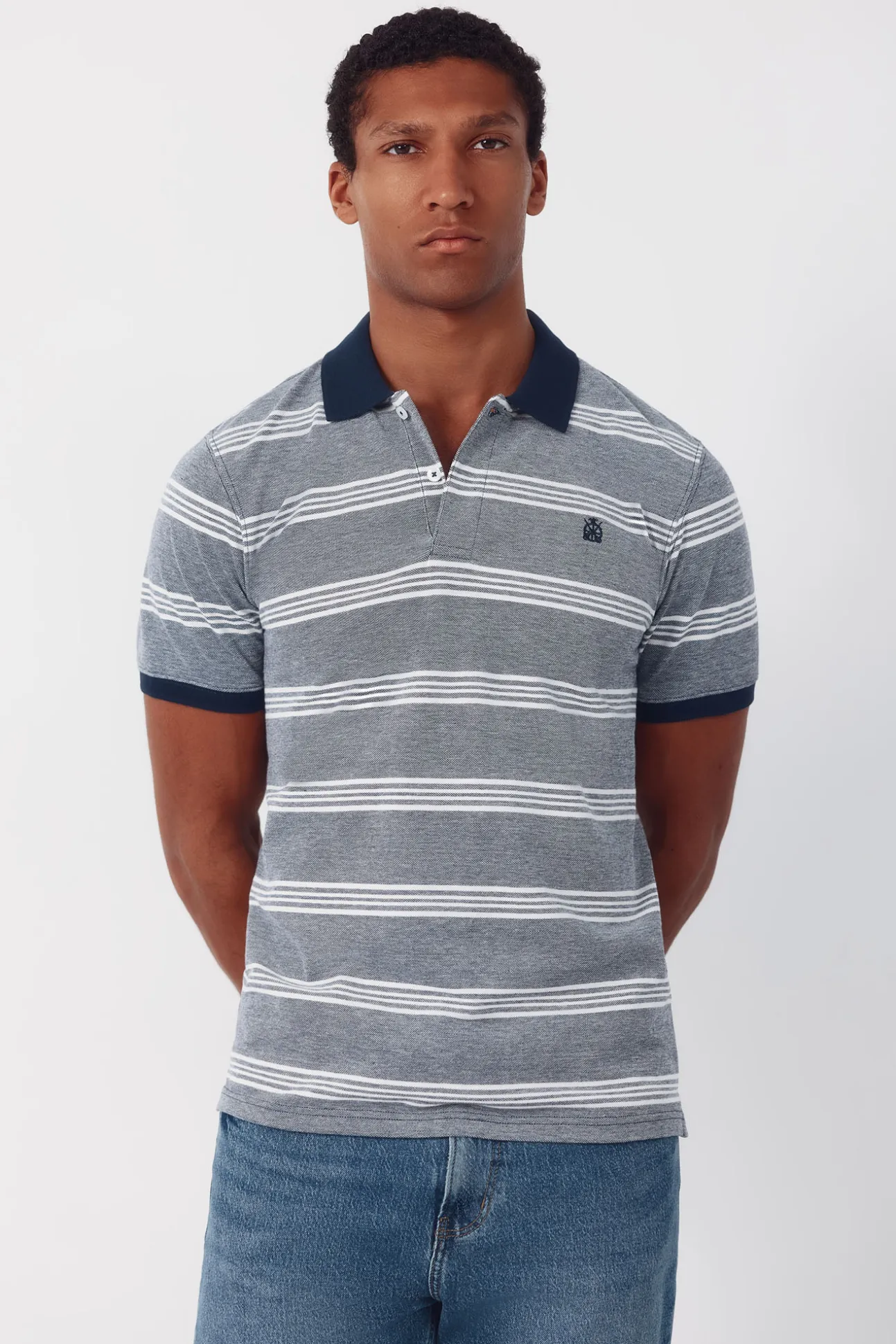 Polo oxford de rayas