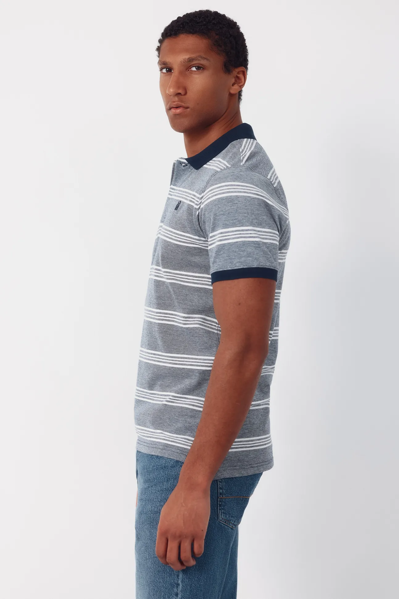 Polo oxford de rayas
