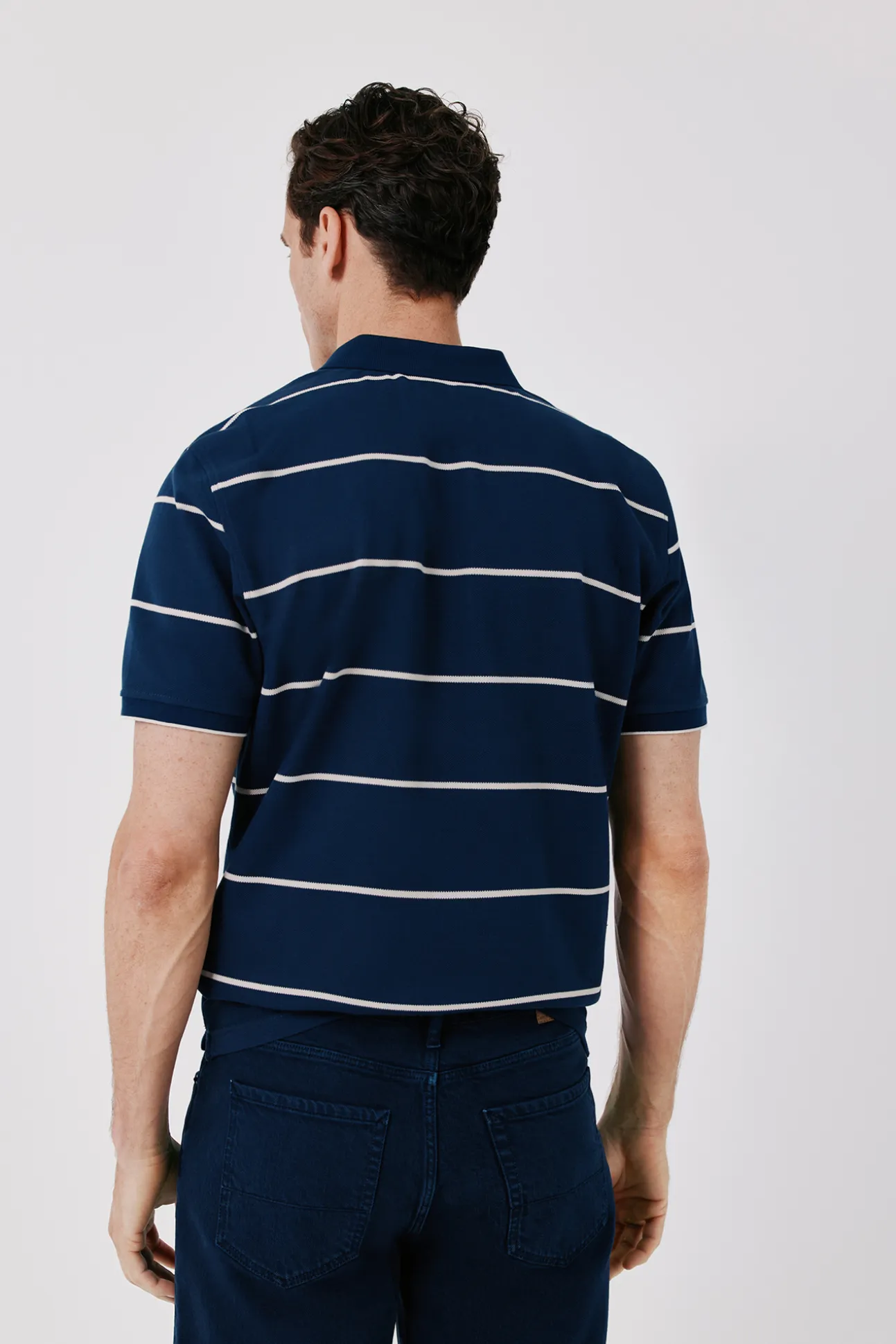 Polo piqué de rayas