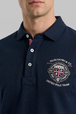 Polo semibordado United