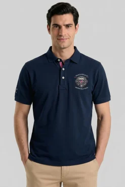 Polo semibordado United