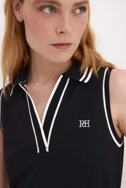 Polo sin mangas contrastes