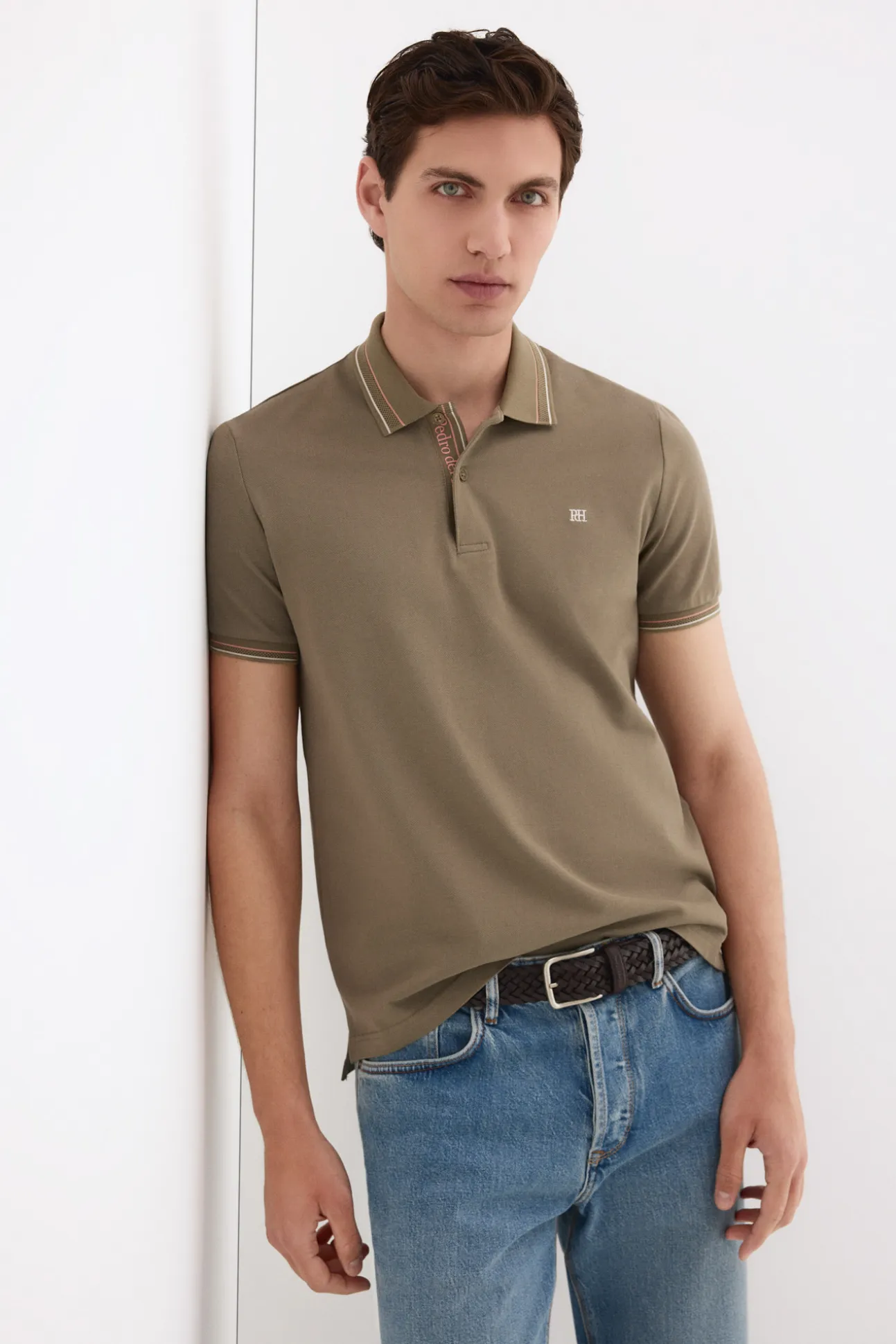 Polo tips jacquard