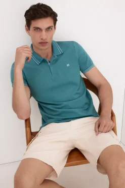 Polo tips jacquard