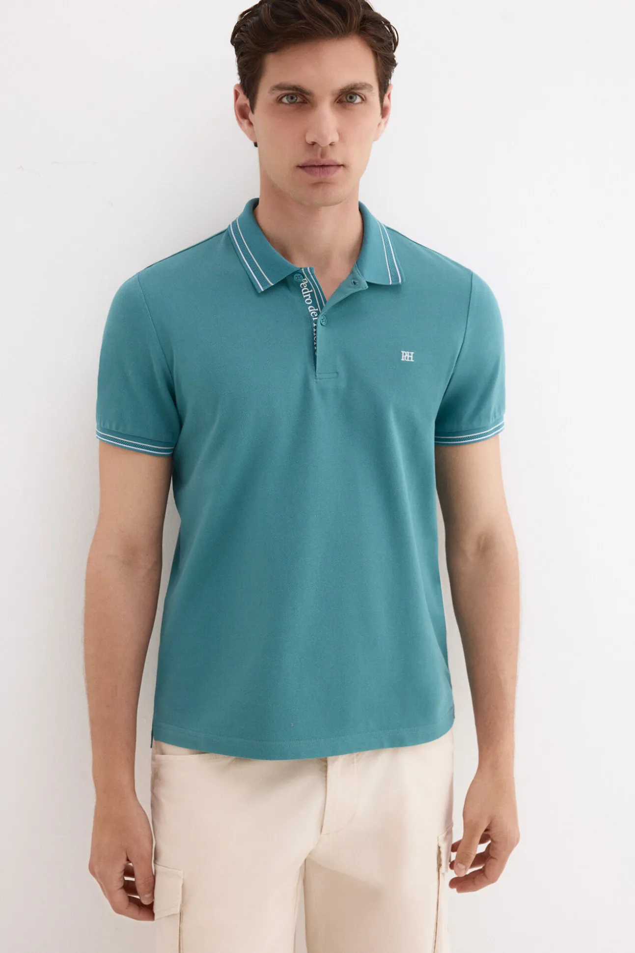 Polo tips jacquard
