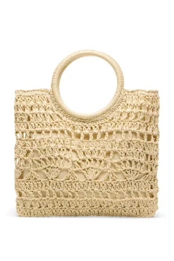 Pouch rafia trenzada