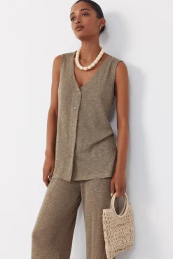 Pouch rafia trenzada