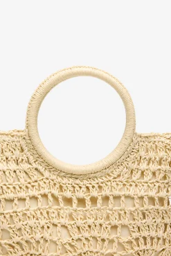 Pouch rafia trenzada