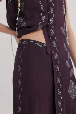 Prisca. Pantalón bordado