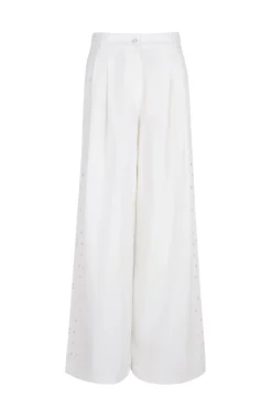 Pura. Pantalón calados laterales