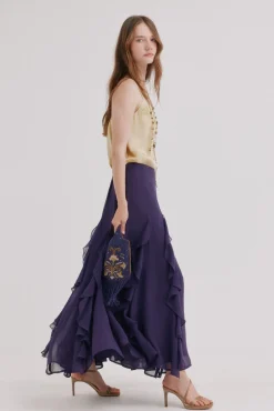 Roseline. Falda fluída