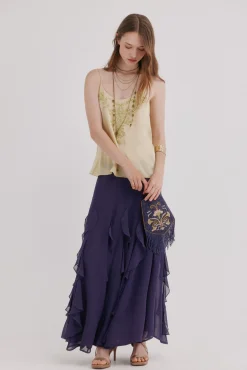 Roseline. Falda fluída