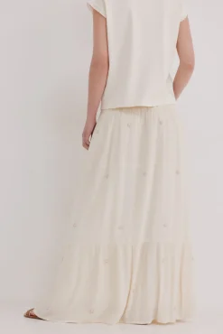 Roxana. Falda midi abalorios