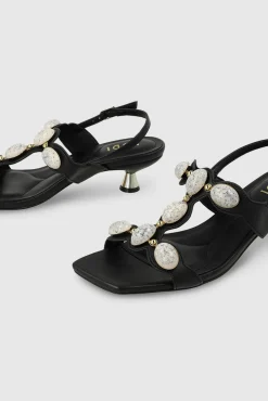 Sandalias efecto piel