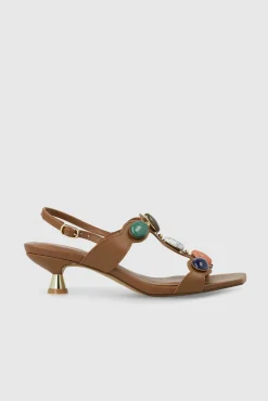 Sandalias efecto piel