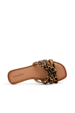 Sandalias piel estampado animal