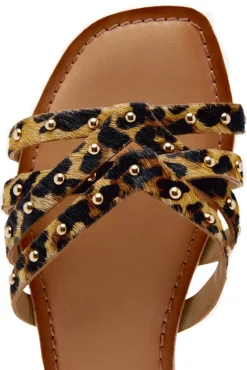 Sandalias piel estampado animal