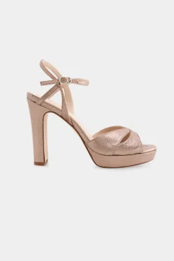 Sandalia tacón multi tiras
