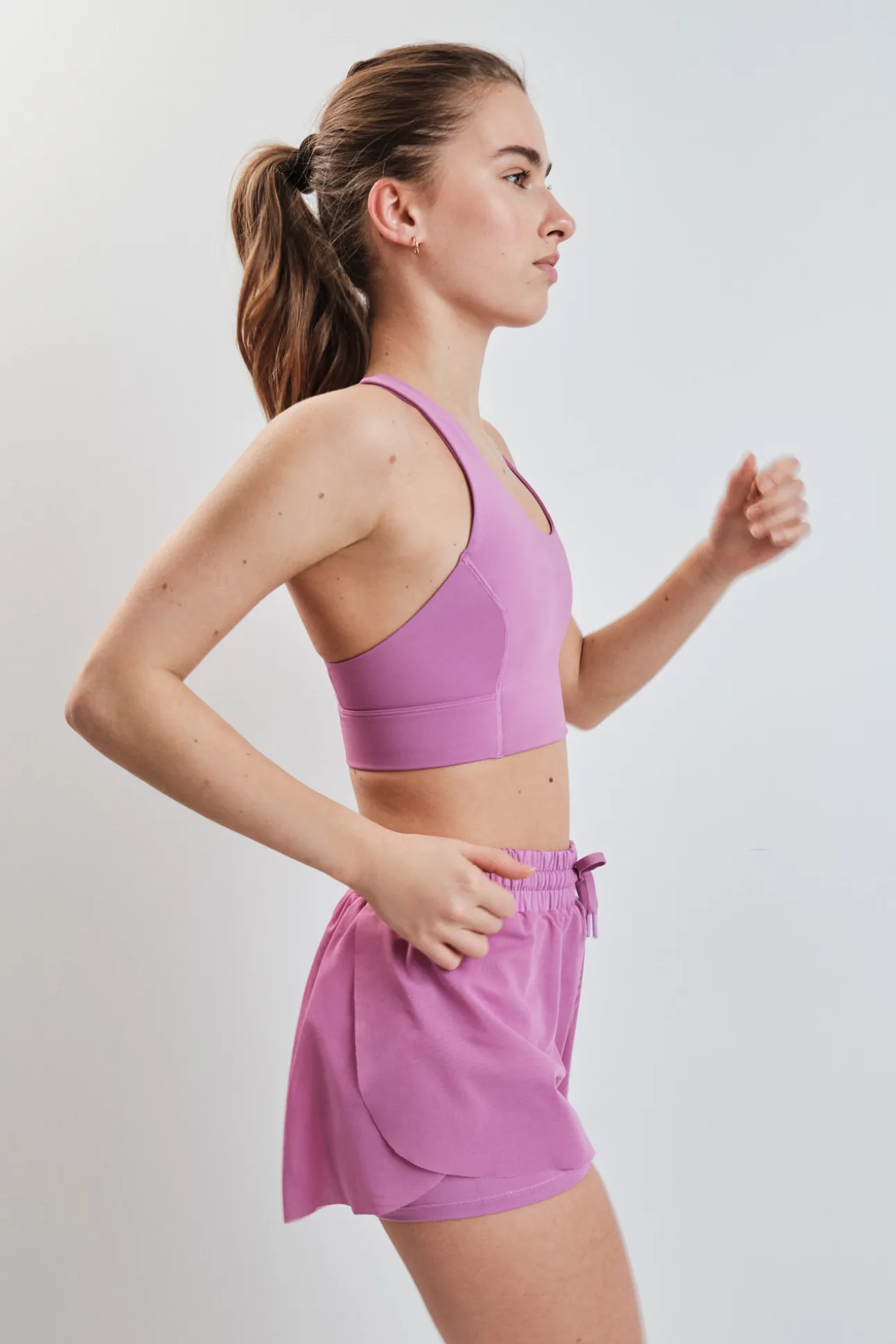 Short ultra ligero malla rosa