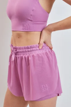 Short ultra ligero malla rosa