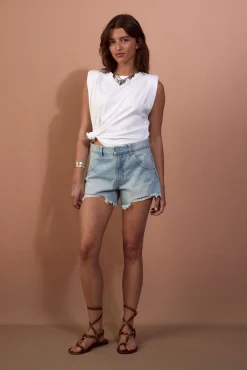 Short vaquero desflecado