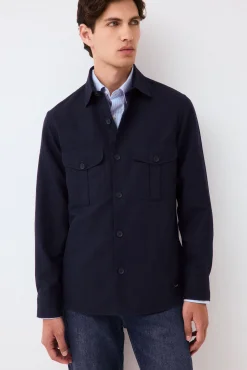 Sobrecamisa lisa tencel lino