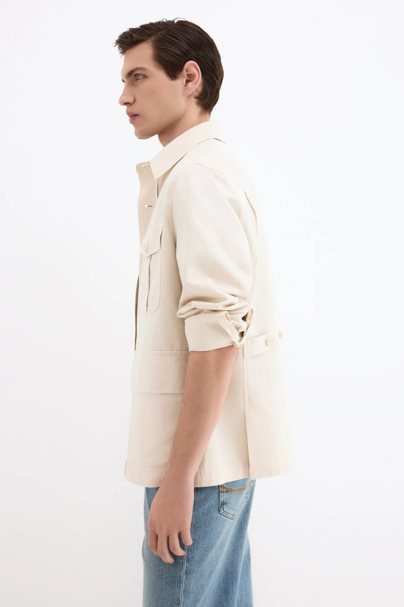 Sobrecamisa mezcla lino