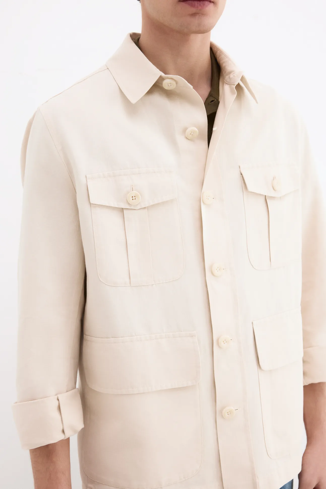 Sobrecamisa mezcla lino