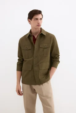 Sobrecamisa mezcla lino