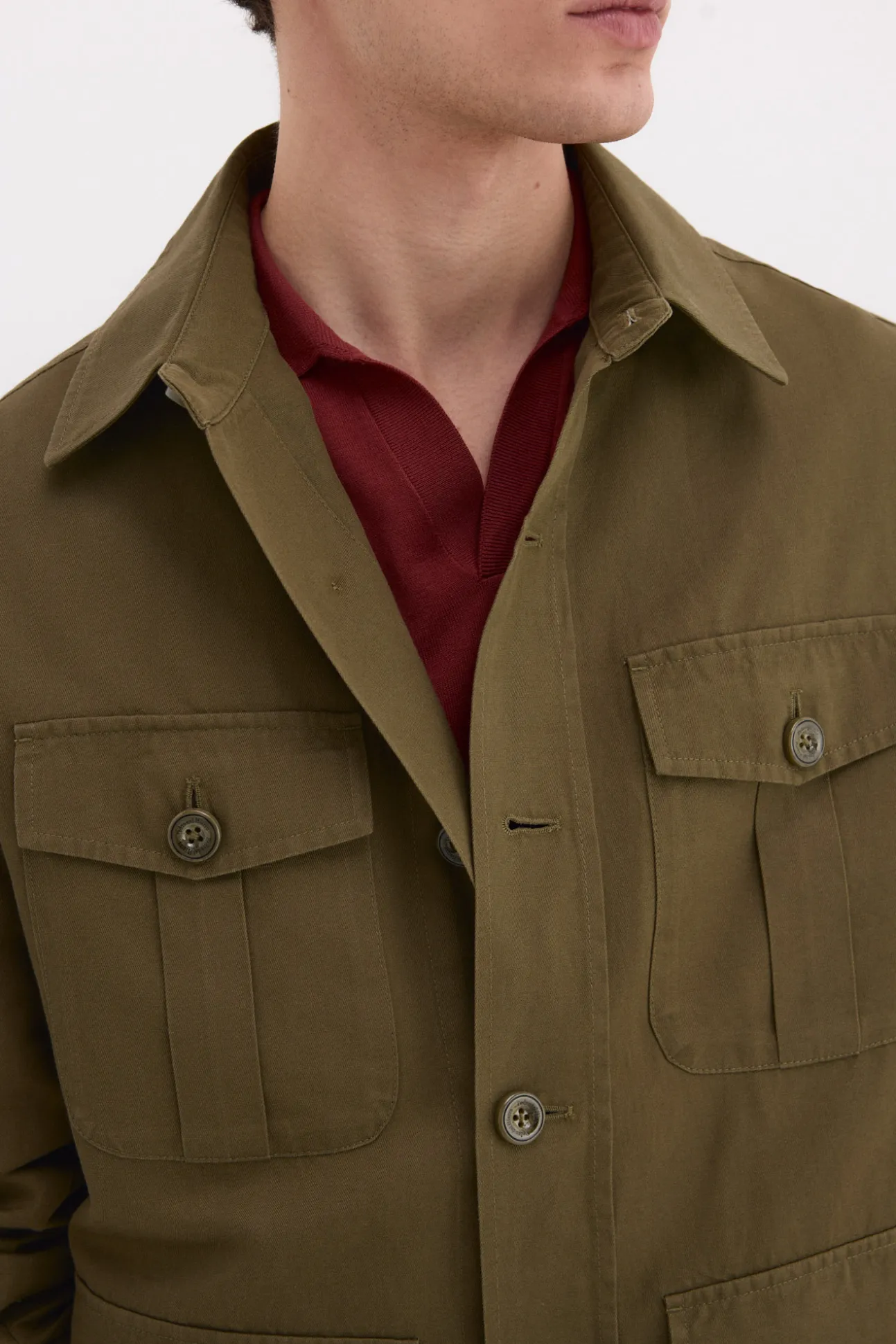 Sobrecamisa mezcla lino