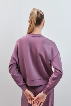 Sudadera college modal granate
