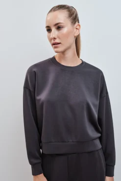 Sudadera college modal gris
