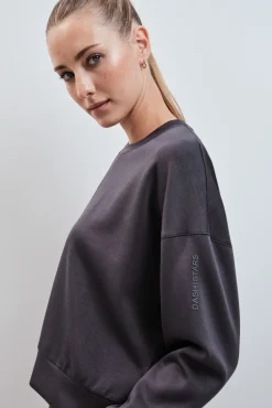 Sudadera college modal gris