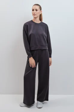 Sudadera college modal gris