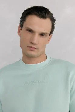 Sudadera cuello caja