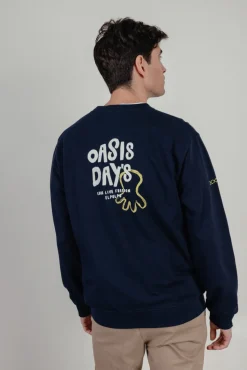 Sudadera cuello caja