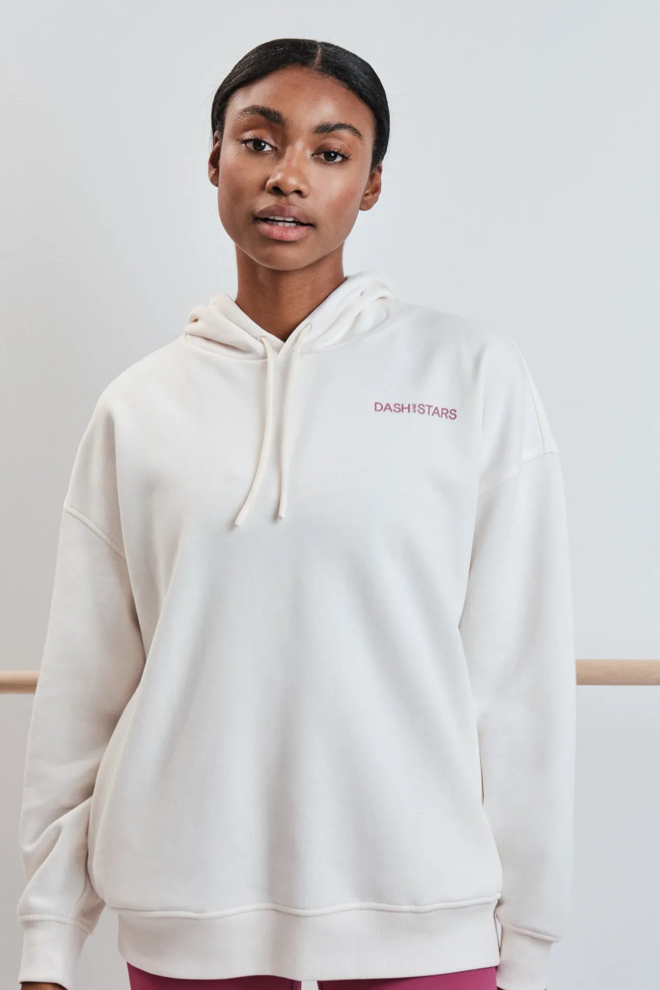 Sudadera felpa algodón blanco