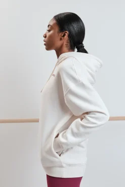 Sudadera felpa algodón blanco