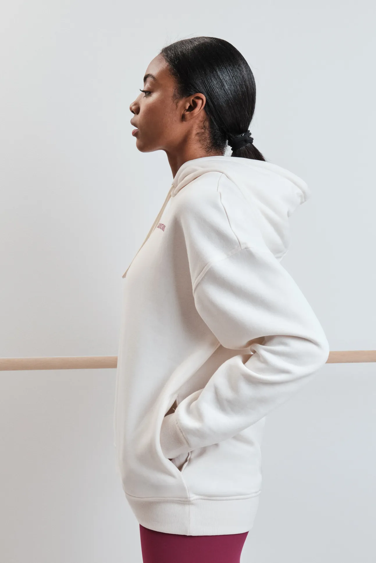 Sudadera felpa algodón blanco