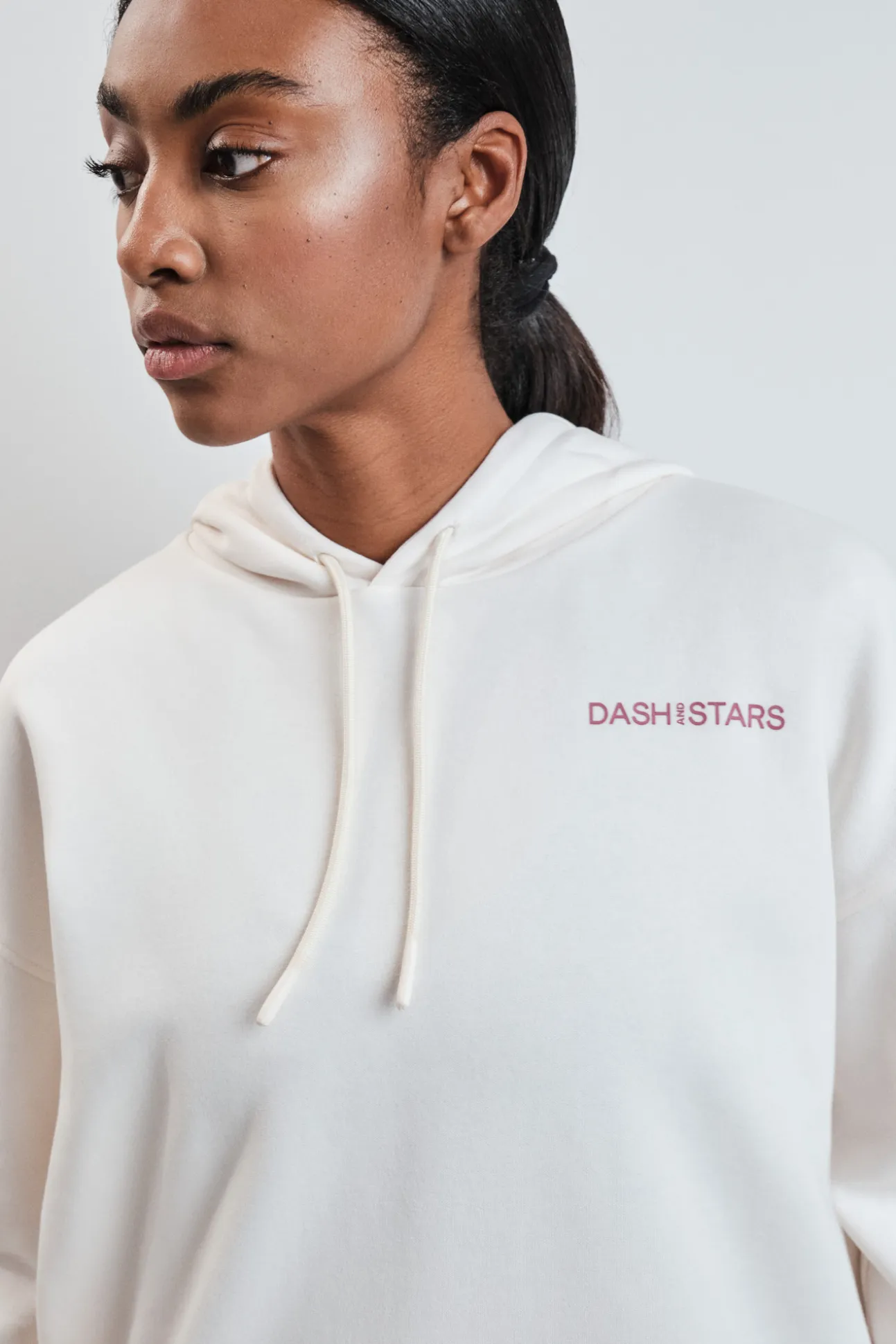 Sudadera felpa algodón blanco