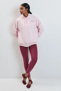Sudadera felpa algodón rosa